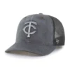 Gorra de camionero teñida de los Minnesota Twins, corte holgado, modelo '47