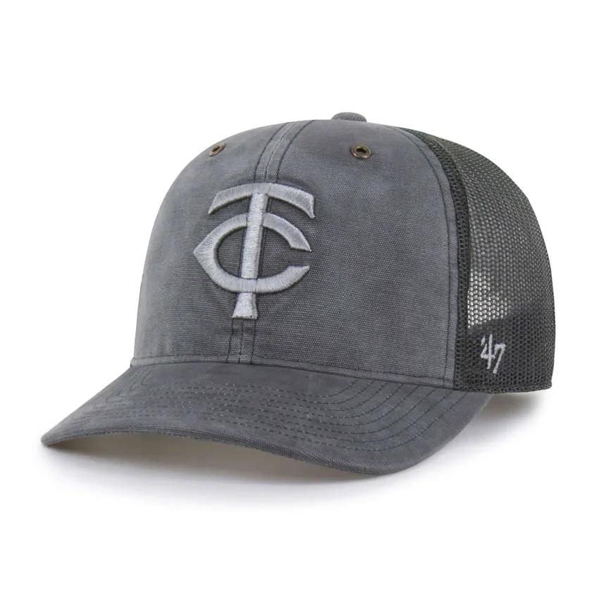 Gorra de camionero teñida de los Minnesota Twins, corte holgado, modelo '47