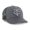 Gorra de camionero teñida de los Minnesota Twins, corte holgado, modelo '47