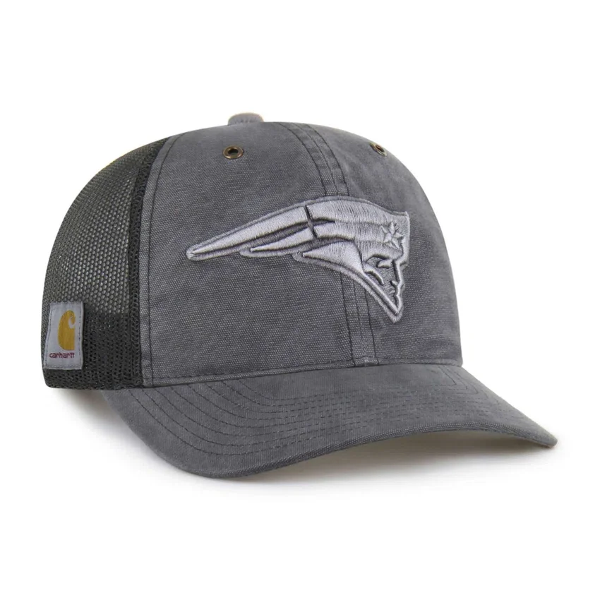 Gorra de camionero teñida de los New England Patriots '47, corte holgado
