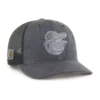 Gorra de camionero teñida de los Orioles de Baltimore '47, corte holgado