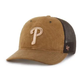 Gorra de camionero teñida de los Philadelphia Phillies, corte holgado, modelo '47