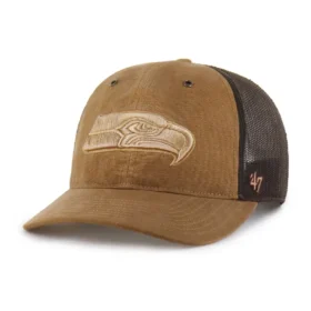 Gorra de camionero teñida de los Seattle Seahawks '47, corte holgado