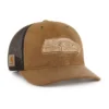 Gorra de camionero teñida de los Seattle Seahawks '47, corte holgado