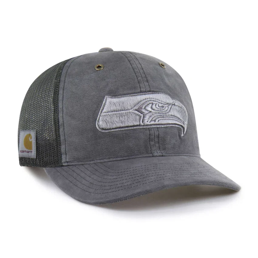 Gorra de camionero teñida de los Seattle Seahawks '47, corte holgado