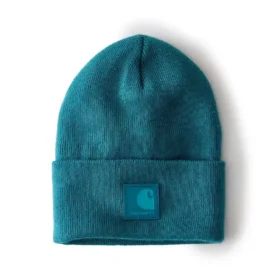 Gorro con parche a juego
