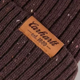 Gorro de lana con pompón para mujer