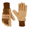 Guantes de ante sintético con puño de punto