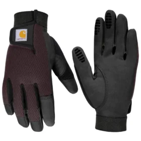 Guantes de cuero sintético para mujer, de alta destreza, sensibles al tacto y con puño seguro