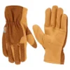 Guantes de lona de algodón y cuero sintético con puño abierto