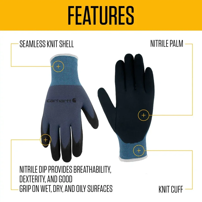 Guantes de nitrilo multiusos con agarre