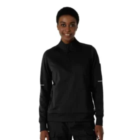Jersey médico Rugged Flex® Rscu de media chaqueta con cremallera para mujer