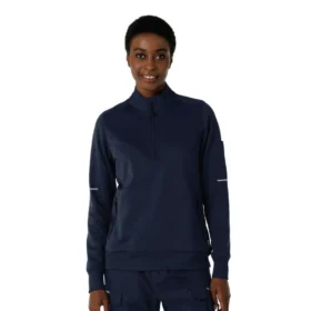 Jersey médico Rugged Flex® Rscu de media chaqueta con cremallera para mujer