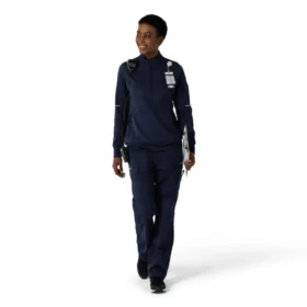 Jersey médico Rugged Flex® Rscu de media chaqueta con cremallera para mujer