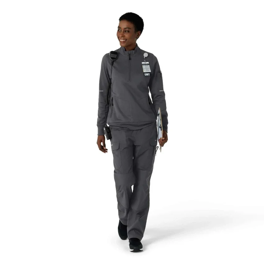 Jersey médico Rugged Flex® Rscu de media chaqueta con cremallera para mujer