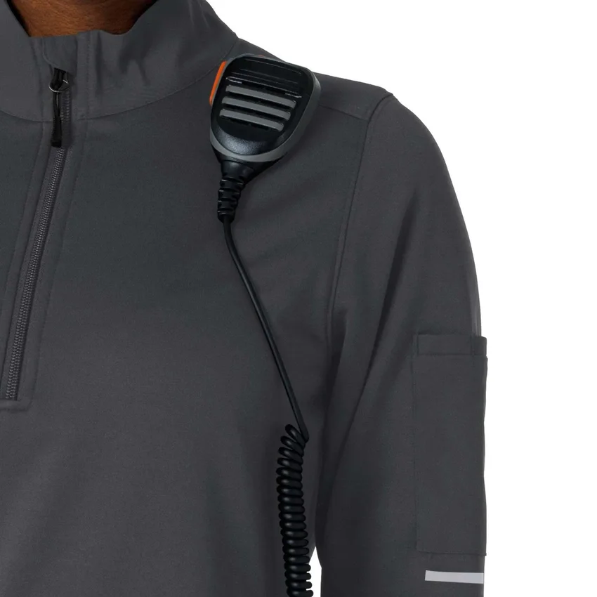 Jersey médico Rugged Flex® Rscu de media chaqueta con cremallera para mujer