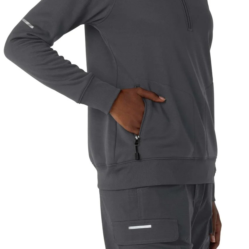 Jersey médico Rugged Flex® Rscu de media chaqueta con cremallera para mujer
