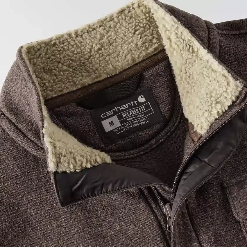 Jerséis de forro polar con cremallera de un cuarto y corte holgado para hombre
