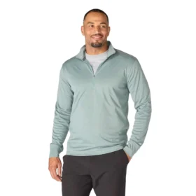 Jerséis de media cremallera para hombre Force Sun Defender UPF 50+ con tecnología de absorción de la humedad - Camisas de protección solar