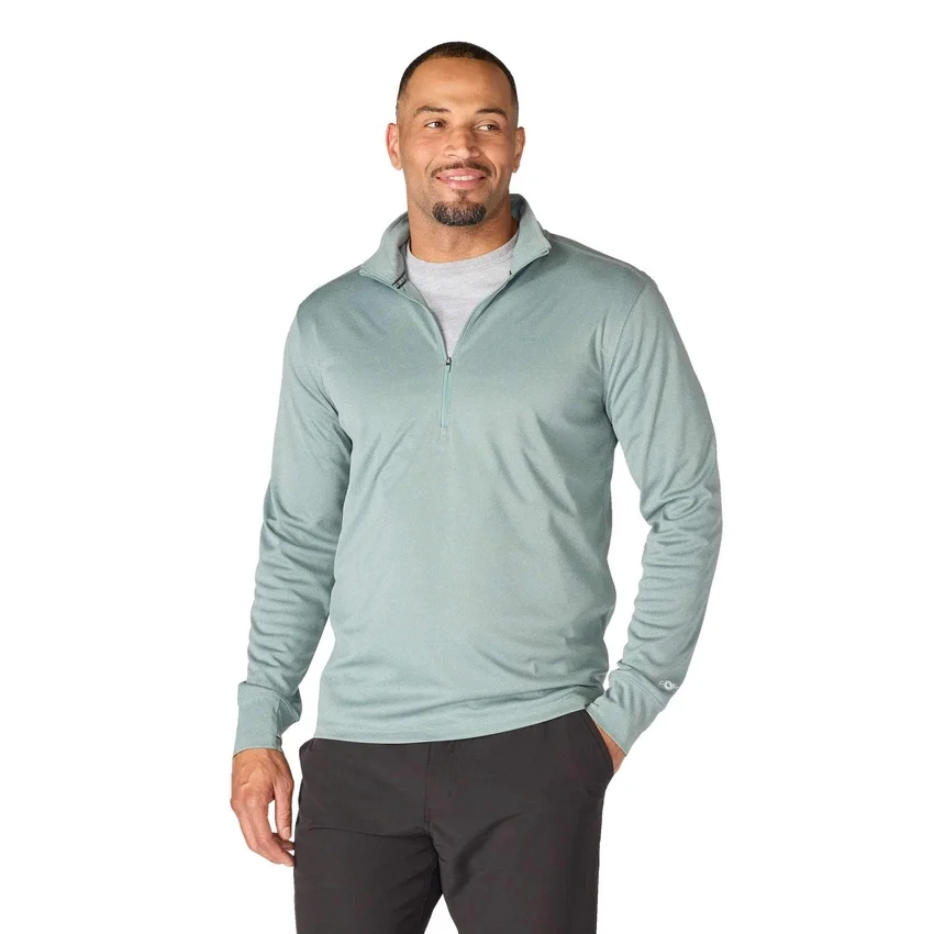 Jerséis de media cremallera para hombre Force Sun Defender UPF 50+ con tecnología de absorción de la humedad - Camisas de protección solar