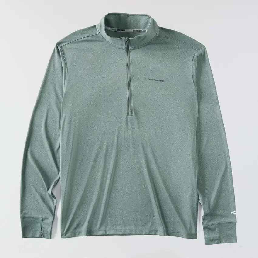 Jerséis de media cremallera para hombre Force Sun Defender UPF 50+ con tecnología de absorción de la humedad - Camisas de protección solar