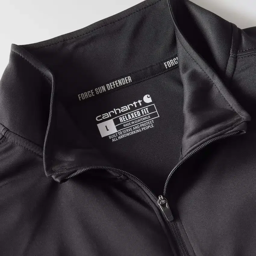 Jerséis de media cremallera para hombre Force Sun Defender UPF 50+ con tecnología de absorción de la humedad - Camisas de protección solar