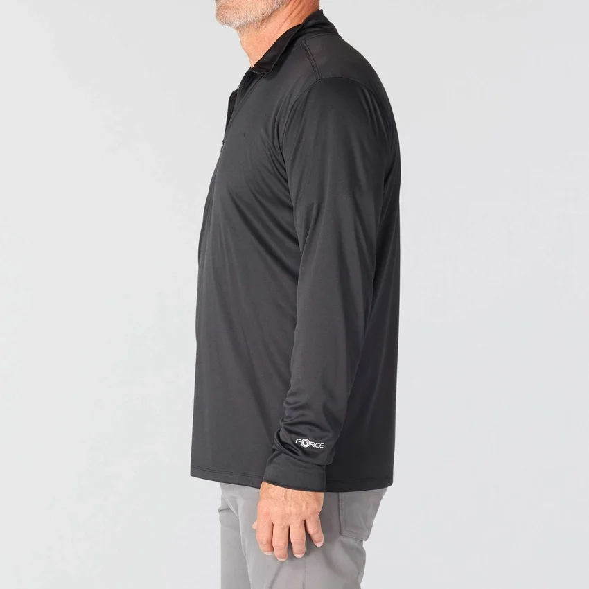 Jerséis de media cremallera para hombre Force Sun Defender UPF 50+ con tecnología de absorción de la humedad - Camisas de protección solar