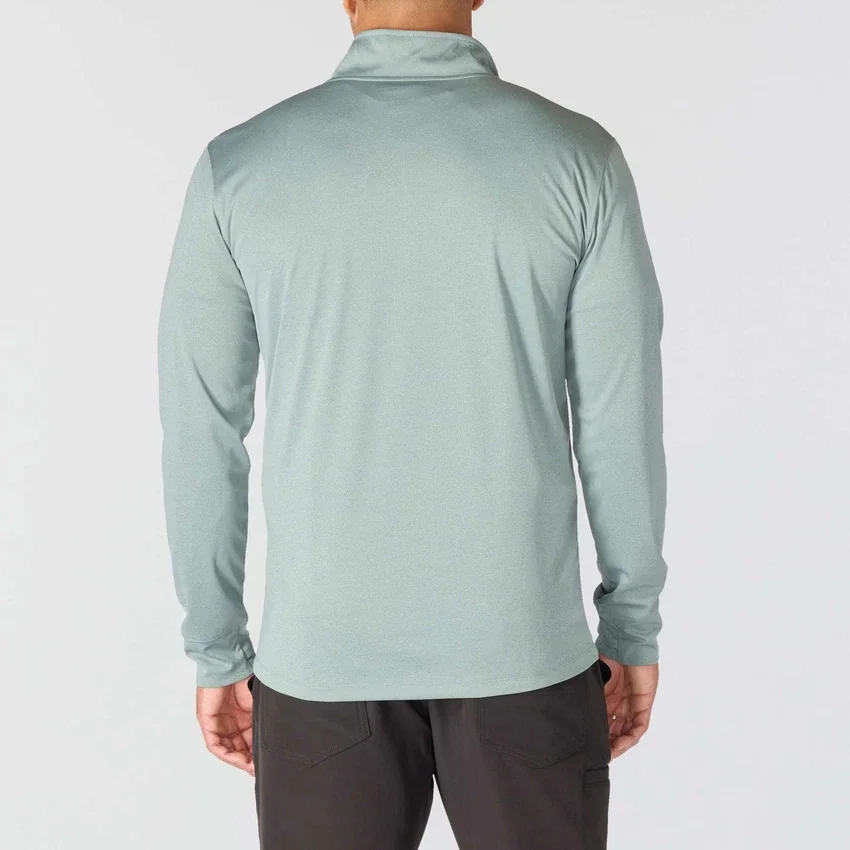 Jerséis de media cremallera para hombre Force Sun Defender UPF 50+ con tecnología de absorción de la humedad - Camisas de protección solar