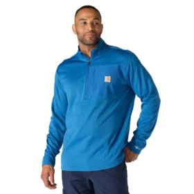 Jerséu de media cremallera para hombre Force, con forro polar y tecnología de absorción de la humedad