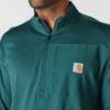 Jerséu de media cremallera para hombre Force, con forro polar y tecnología de absorción de la humedad