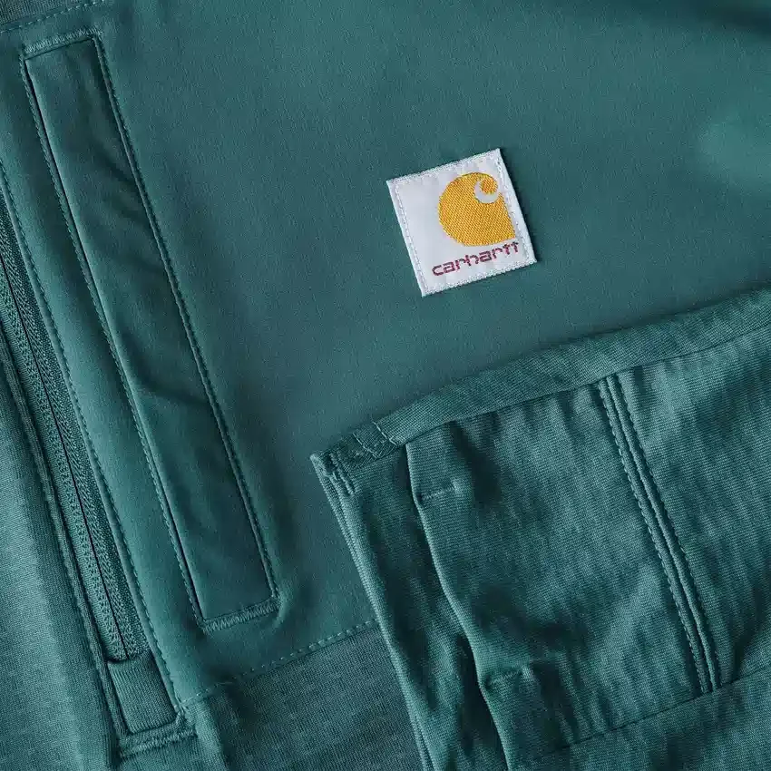 Jerséu de media cremallera para hombre Force, con forro polar y tecnología de absorción de la humedad