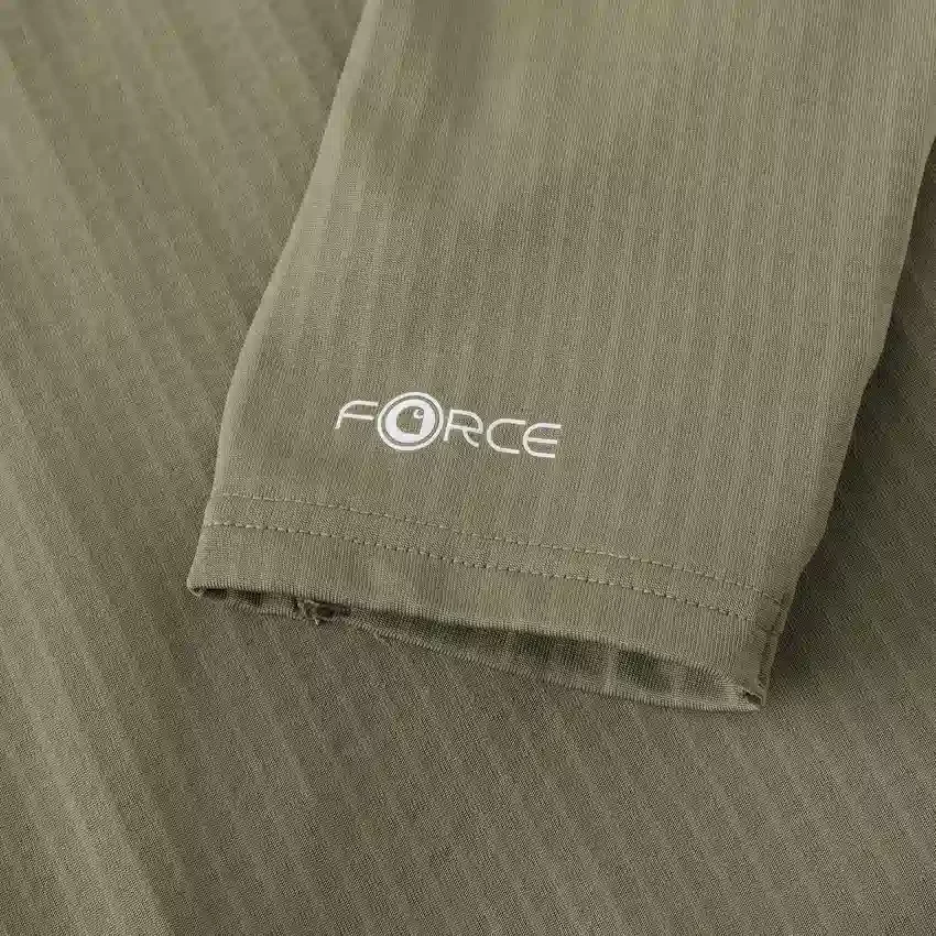 Jerséu de media cremallera para hombre Force, con forro polar y tecnología de absorción de la humedad