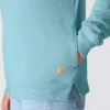 Jerséu ligero de Tencel con media cremallera para mujer