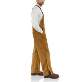 Men’s Loose Fit Duck Bib Overall – Flame Resistant Overall