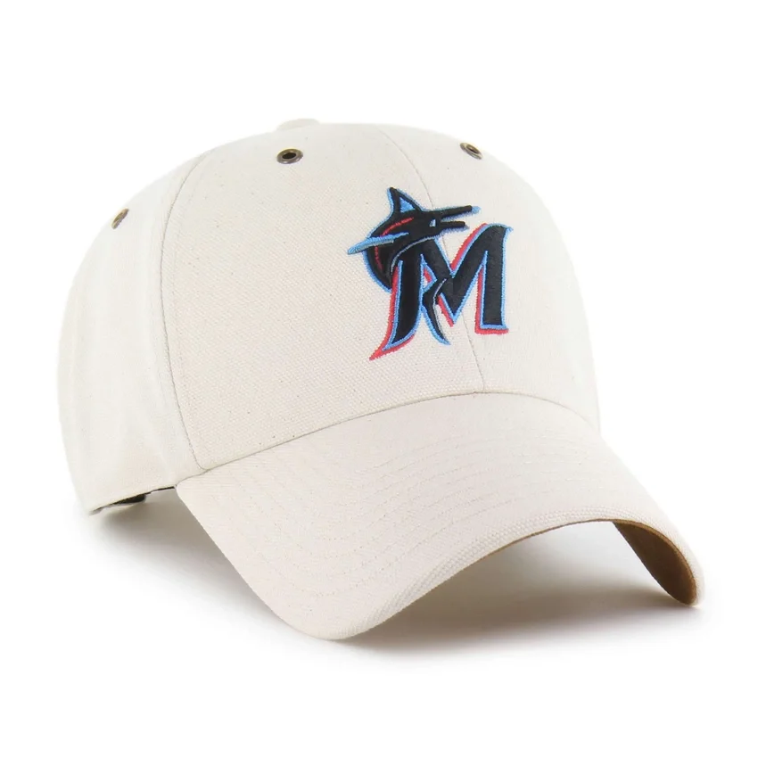Miami Marlins '47 sin teñir Gorras Clean Up