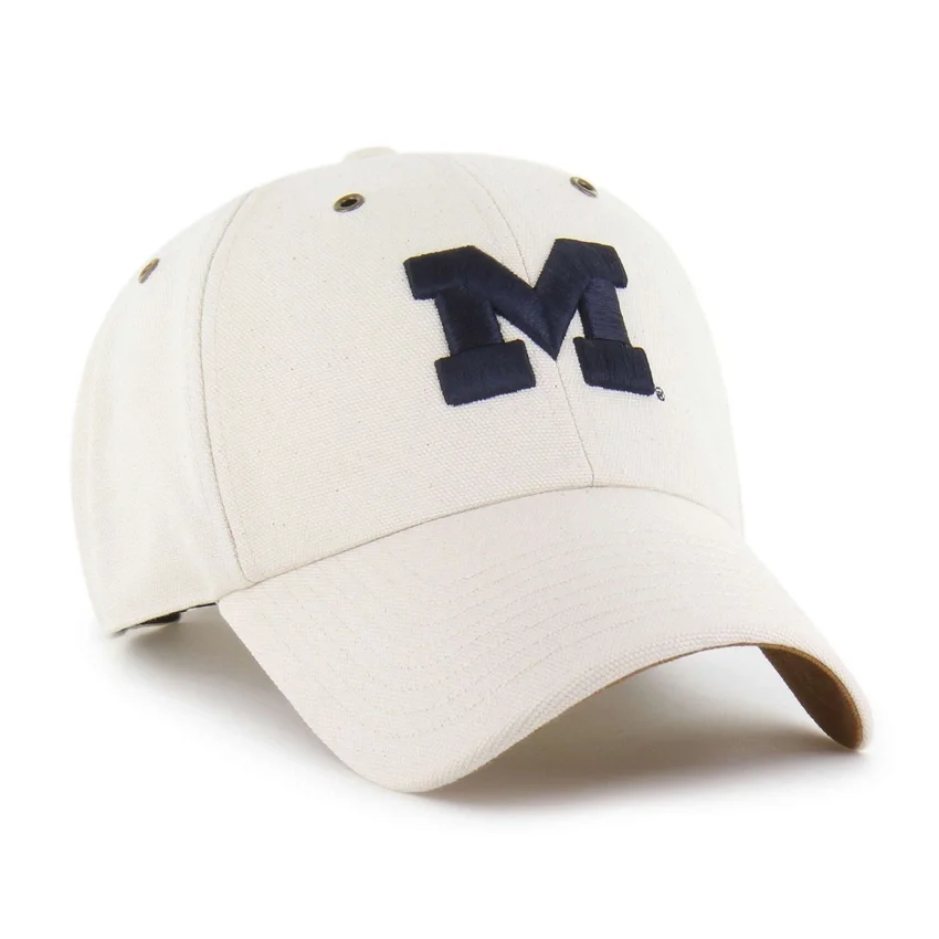 Michigan Wolverines '47, sin teñir, Gorras Clean Up