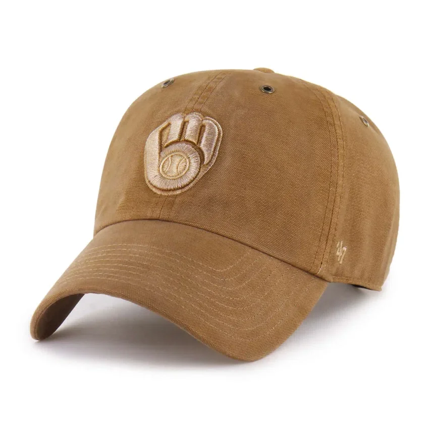 Milwaukee Brewers '47 Teñido Gorras Clean Up