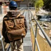 Mochila de nailon con cierre enrollable de 40 L