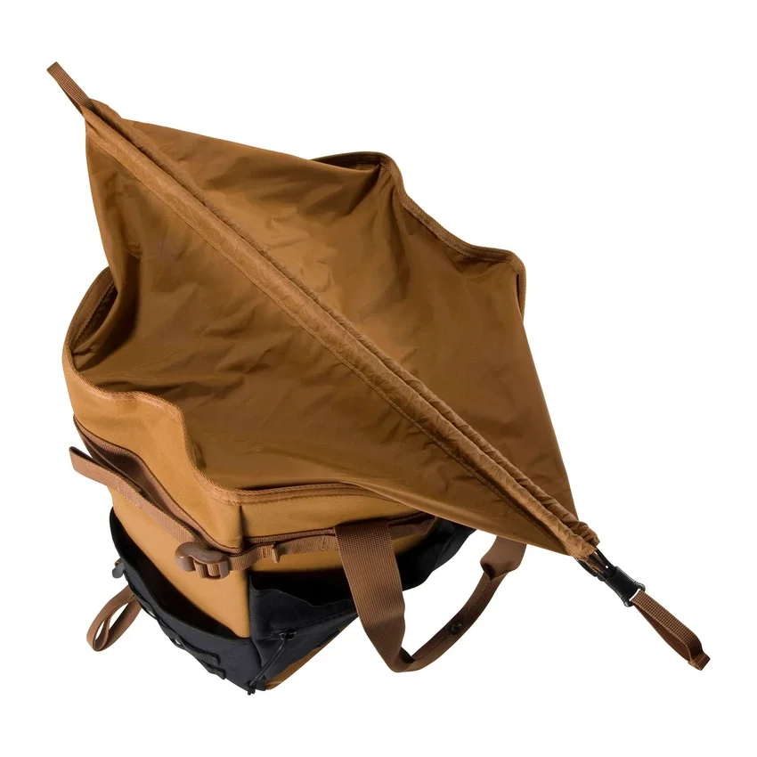 Mochila tipo tote convertible de nailon con cierre de cordón, 28 L