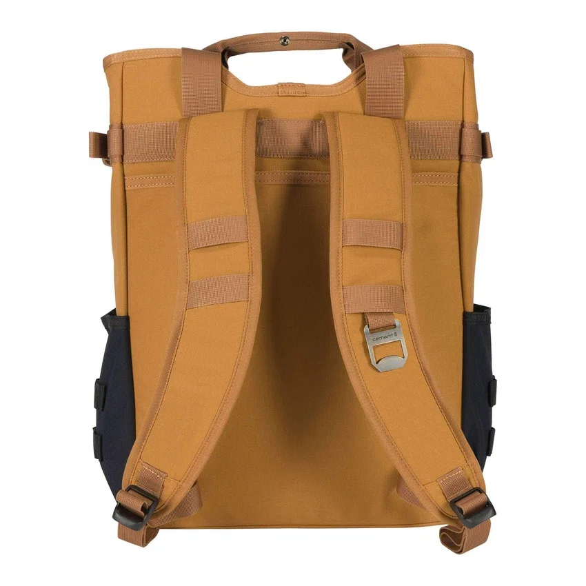 Mochila tipo tote convertible de nailon con cierre de cordón, 28 L