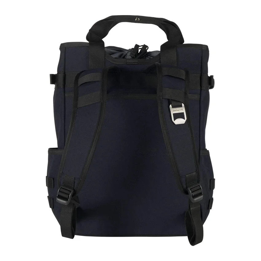 Mochila tipo tote convertible de nailon con cierre de cordón, 28 L