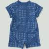 Mono de manguitos cortos de felpa francesa para niños (bebés)