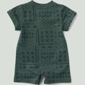 Mono de manguitos cortos de felpa francesa para niños (bebés)