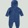 Mono de trabajo con capucha de manguitos largos para niño, teñido en prenda y rediseñado (Bebé)