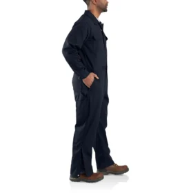 Mono de trabajo de sarga de corte holgado para hombre – Mono ignífugo