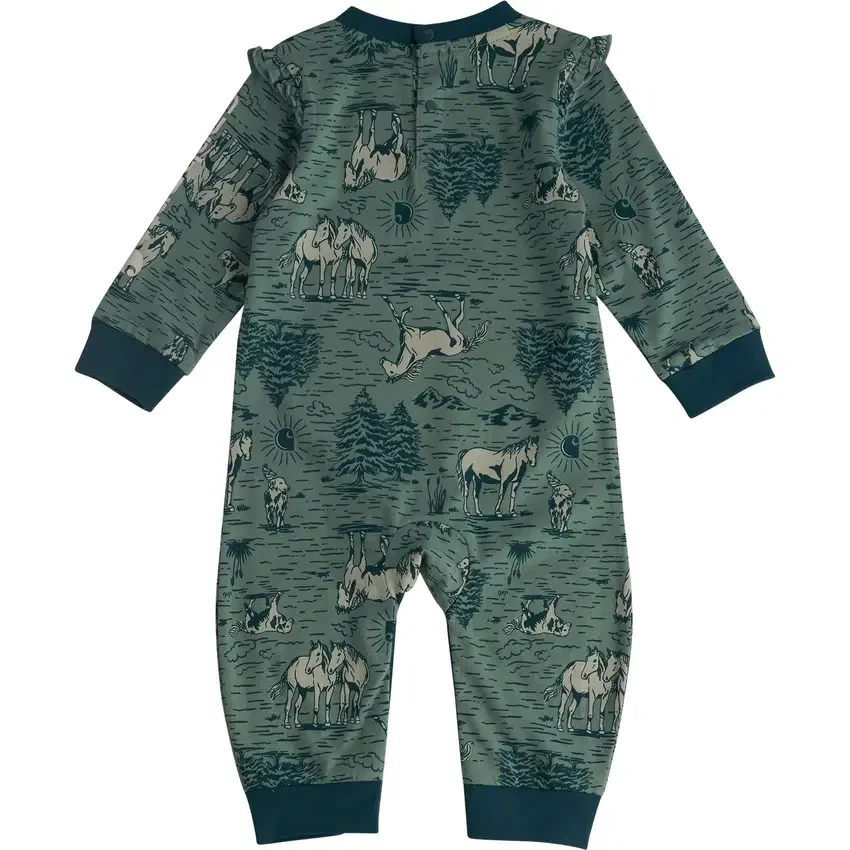 Mono estampado con manguitos para niñas (bebé)
