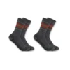 Pack de 2 pares de calcetines de caña media para mujer de mezcla de lana sintética de gran grosor