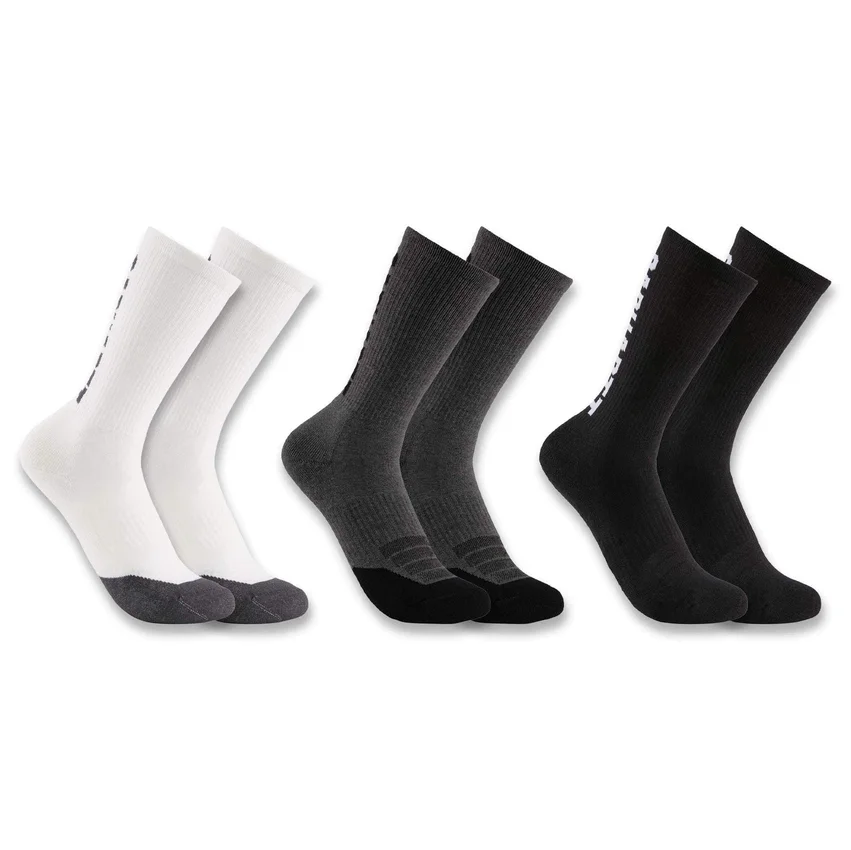 Pack de 3 pares de calcetines de caña media de algodón y Tencel™ con logotipo