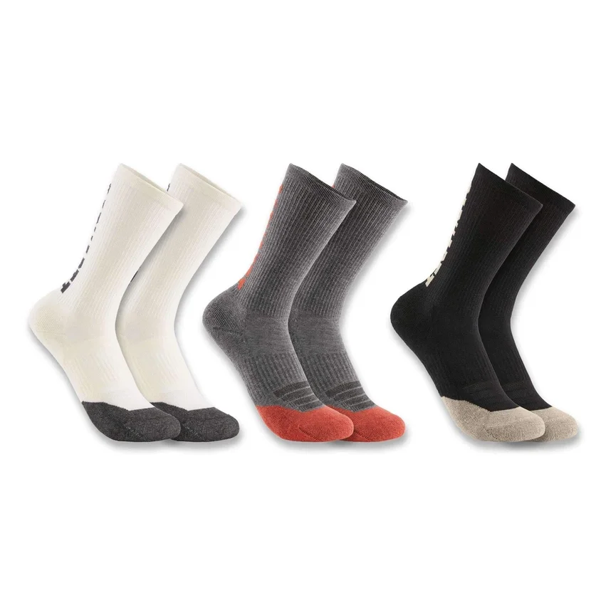 Pack de 3 pares de calcetines de caña media para mujer de algodón y Tencel™ con logotipo