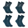 Pack de 4 pares de calcetines de caña media para mujer, de mezcla de lana sintética de gran grosor